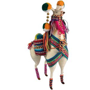 Witte lama uit Peru